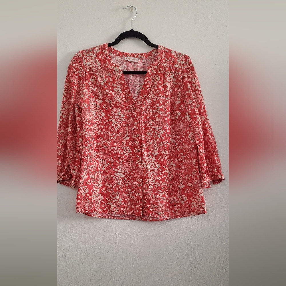 Knox Rose Floral Red Women's Top